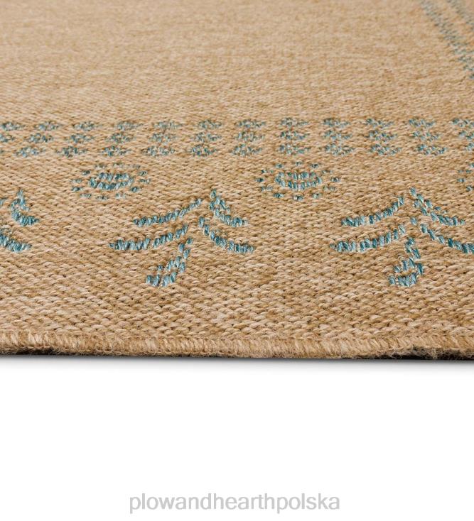 Plow & Hearth Dywan z nadrukiem bloków Toulouse do użytku wewnątrz i na zewnątrz 02XR61798 dywaniki i maty