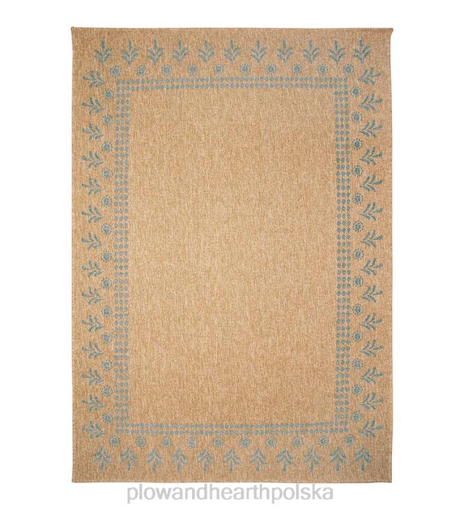 Plow & Hearth Dywan z nadrukiem bloków Toulouse do użytku wewnątrz i na zewnątrz 02XR61798 dywaniki i maty