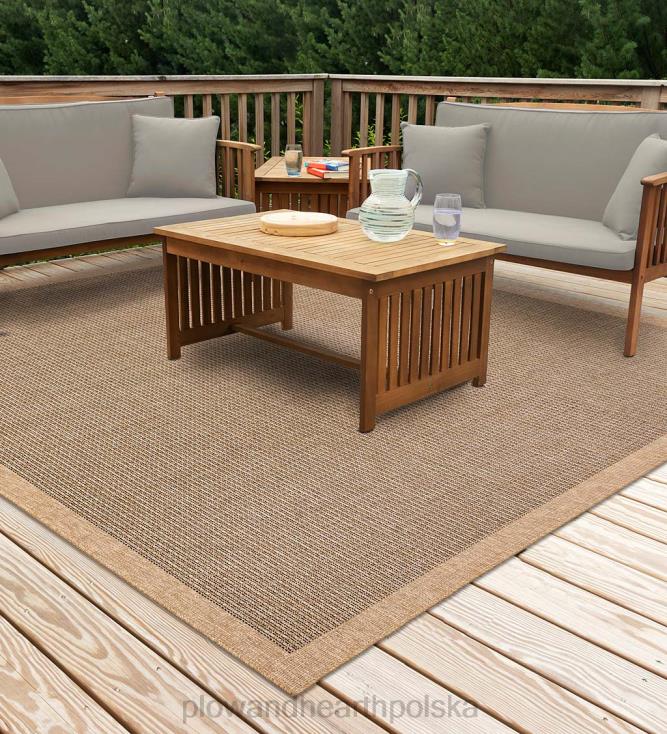 Plow & Hearth Dywan z nadrukiem w kształcie granicy Tuluzy do użytku wewnątrz i na zewnątrz 02XR61799 dywaniki i maty