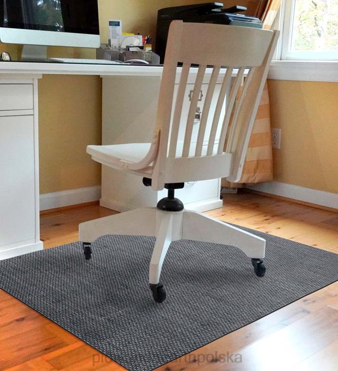 Plow & Hearth Mata na krzesło na biurko Burbury Weave - szara 02XR61782 dywaniki i maty