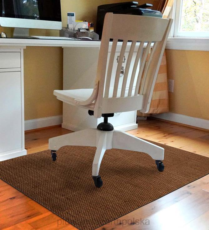 Plow & Hearth Mata na krzesło na biurko Burbury Weave - szara 02XR61782 dywaniki i maty