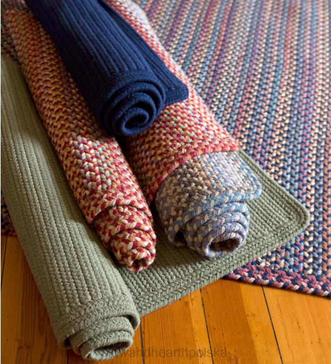 Plow & Hearth Prostokątne dywaniki plecione z wełny Blue Ridge 02XR61765 dywaniki i maty