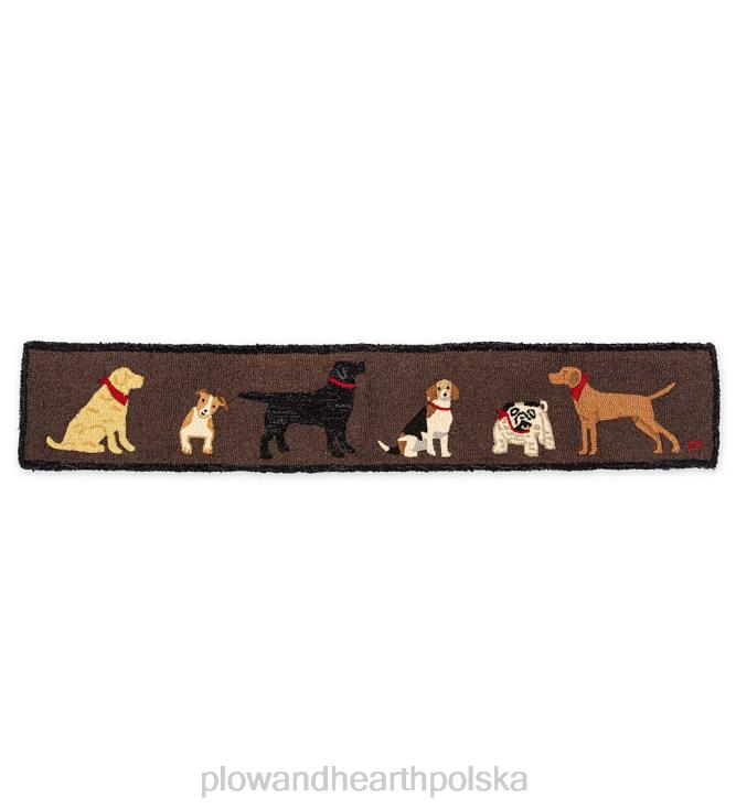 Plow & Hearth wełniany biegacz dla wszystkich psów wykonany ręcznie na haczyku 02XR61837 dywaniki i maty