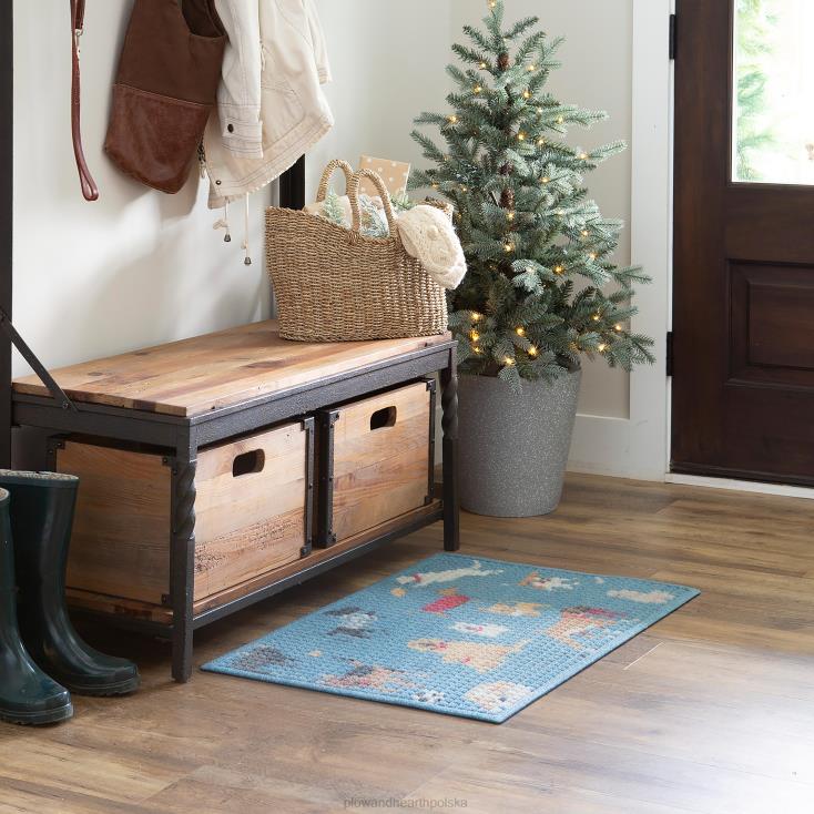 Plow & Hearth Mata waterhog park deluxe dla psa - niebieska 02XR61938 dywaniki i maty