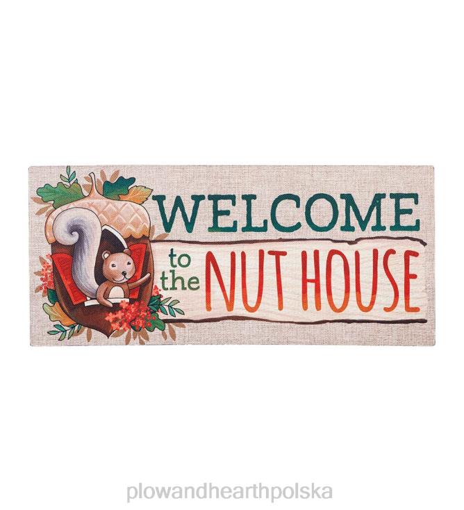 Plow & Hearth Witamy w matce przełącznikowej Sassafras z domu wariatów 02XR61532 dywaniki i maty