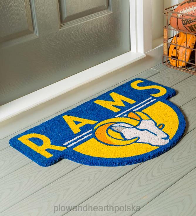 Plow & Hearth Wycieraczka z włókna kokosowego w kształcie nfl - korsarze 02XR61589 dywaniki i maty