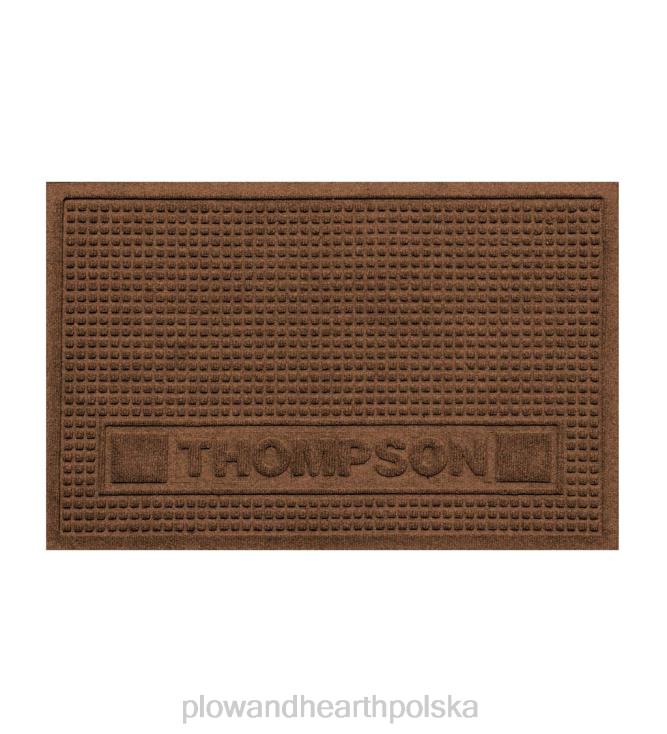 Plow & Hearth spersonalizowana wycieraczka dla zwierząt w kształcie kwadratów świstaka wodnego 02XR61299 dywaniki i maty
