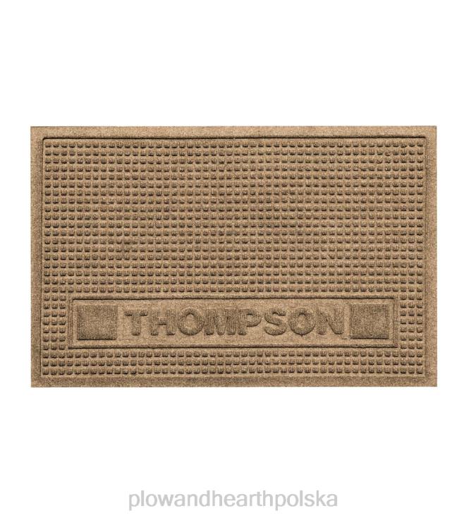 Plow & Hearth spersonalizowana wycieraczka dla zwierząt w kształcie kwadratów świstaka wodnego 02XR61299 dywaniki i maty