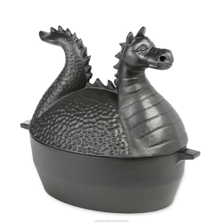 Plow & Hearth Parowiec Dragon na drewno z żeliwa - czarny 02XR62837 Akcesoria