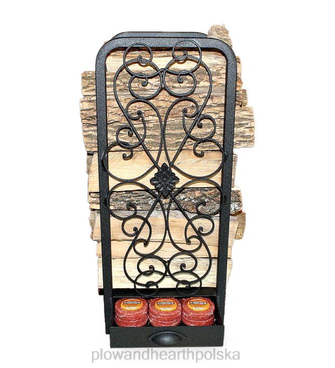 Plow & Hearth Drewniany stojak na przewijanie z szufladą - czarny 02XR62966 Akcesoria