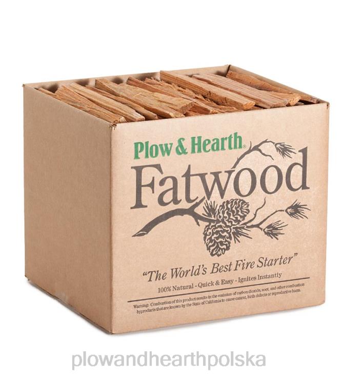 Plow & Hearth Cypher Fatwood Caddy o wadze 4 funtów. tłuste drewno 02XR62711 kominek