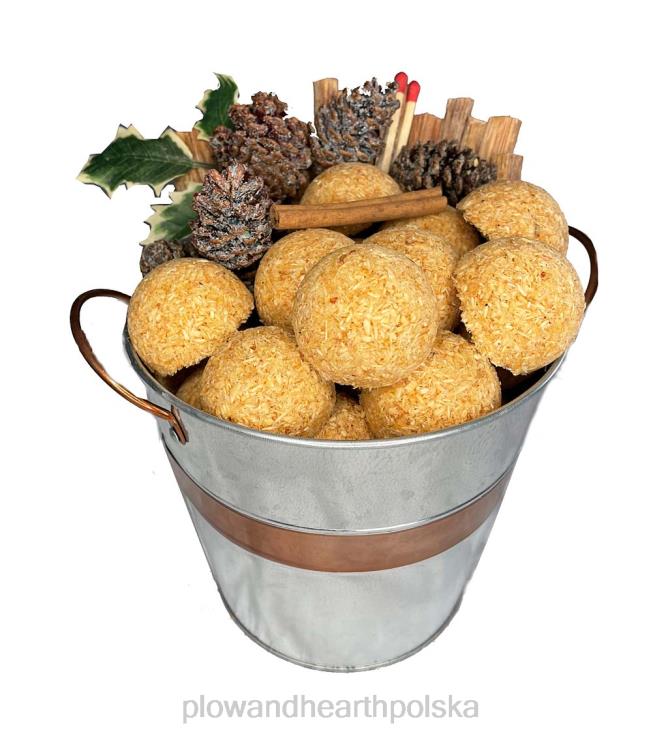 Plow & Hearth Zestaw podarunkowy do rozpalania ognia w ocynkowanym wiadrze 02XR62709 kominek