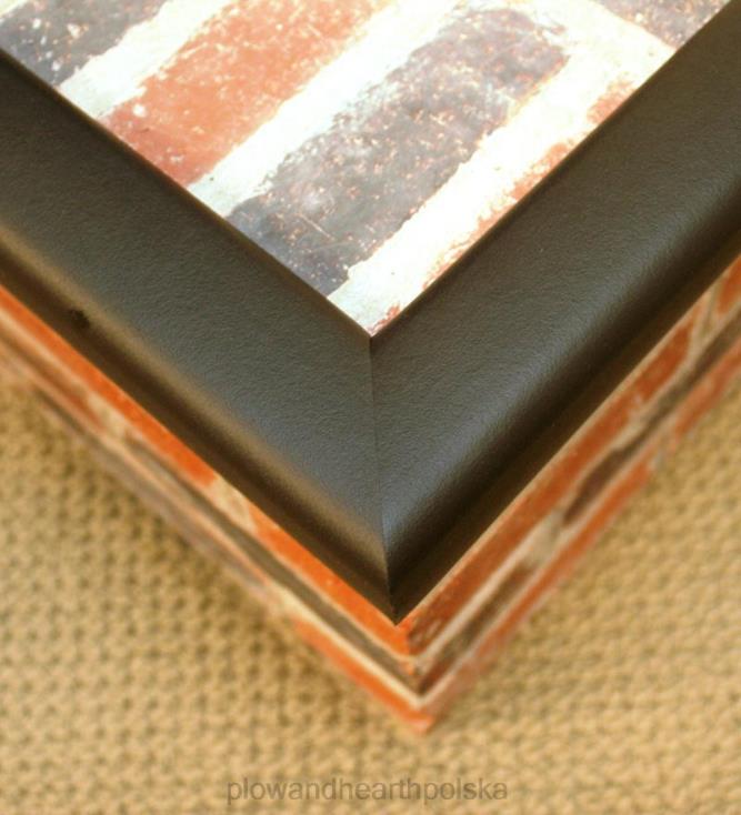 Plow & Hearth Osłona z ognioodpornego metalu - czarna 02XR62834 kominek