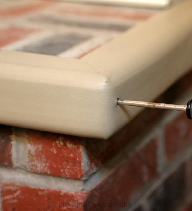 Plow & Hearth Osłona z ognioodpornego metalu - czarna 02XR62834 kominek