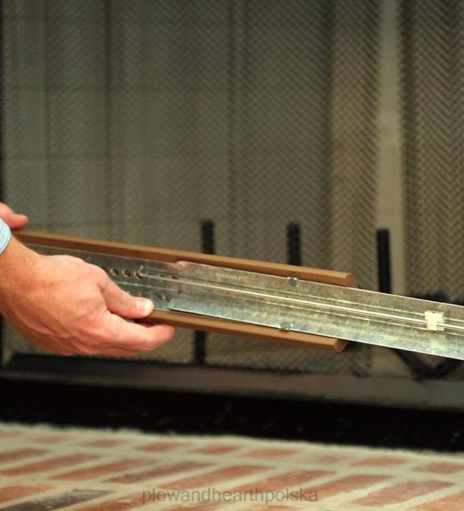 Plow & Hearth Osłona z ognioodpornego metalu - czarna 02XR62834 kominek