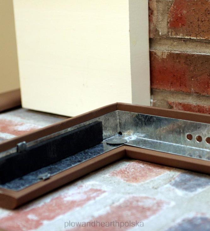 Plow & Hearth Osłona z ognioodpornego metalu - czarna 02XR62834 kominek