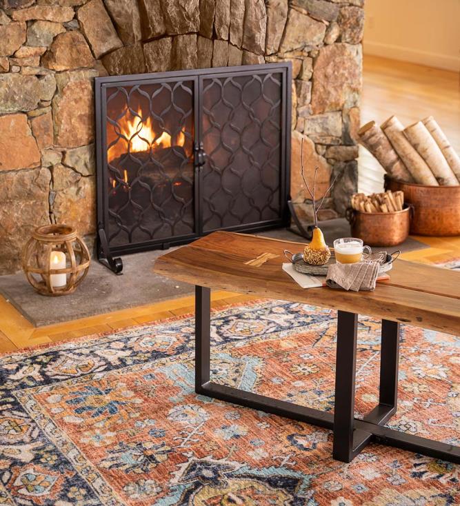 Plow & Hearth Astoria dwudrzwiowa osłona kominkowa 02XR63150 kominek