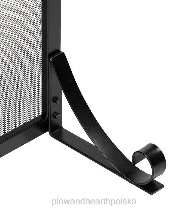 Plow & Hearth Ekran przeciwpożarowy z płaskiego szkła hartowanego na Manhattanie 02XR62823 kominek