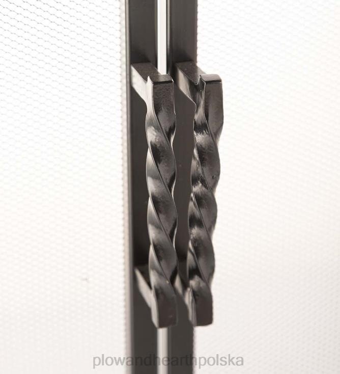 Plow & Hearth Głęboka zasłona przeciwpożarowa z drzwiami 02XR62889 kominek