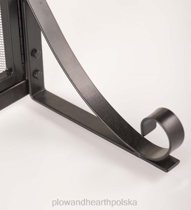 Plow & Hearth Głęboka zasłona przeciwpożarowa z drzwiami 02XR62889 kominek