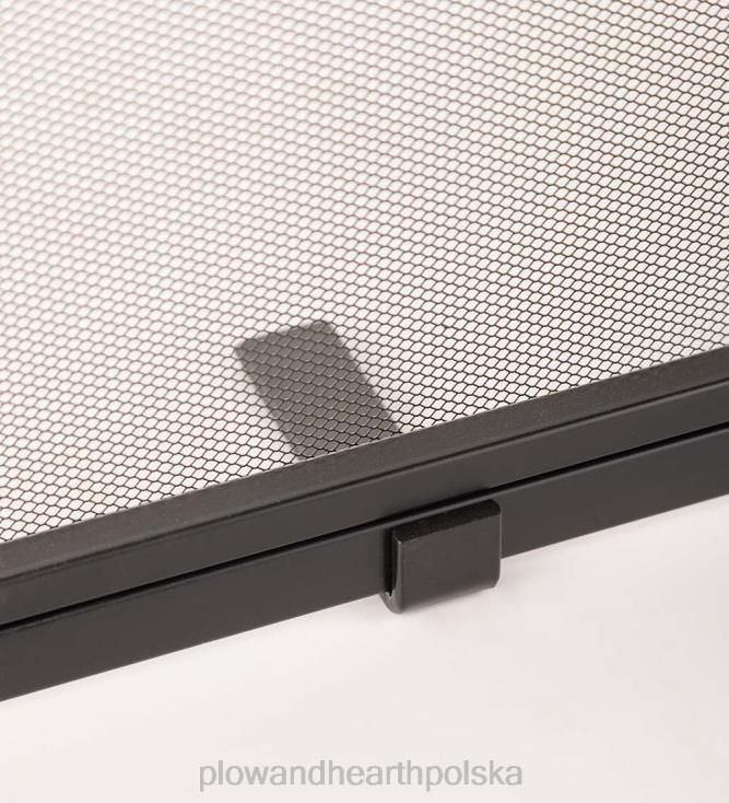 Plow & Hearth Głęboka zasłona przeciwpożarowa z drzwiami 02XR62889 kominek