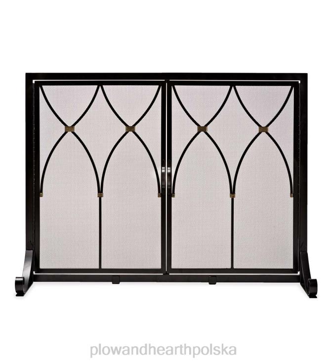 Plow & Hearth Winchester parawan kominkowy z drzwiami 02XR62885 kominek