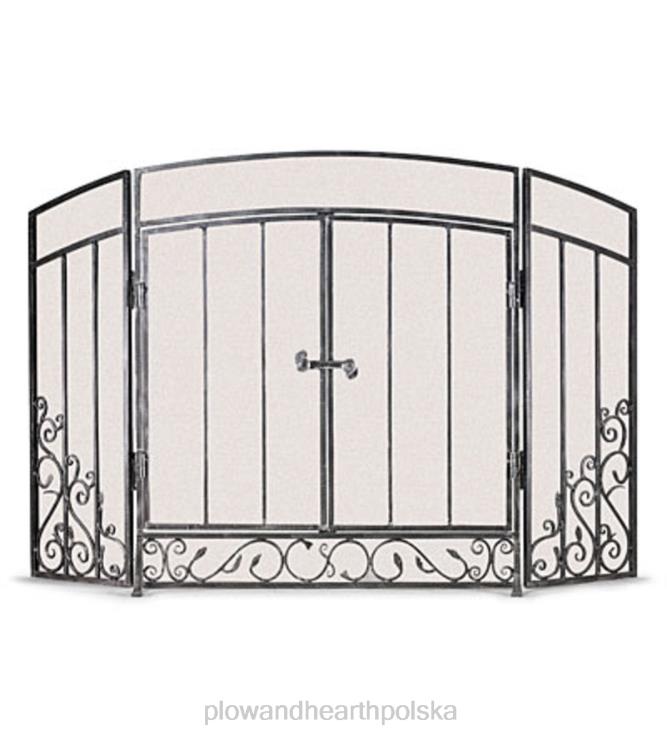 Plow & Hearth cynowy ekran renesansowy - cyna 02XR62904 kominek