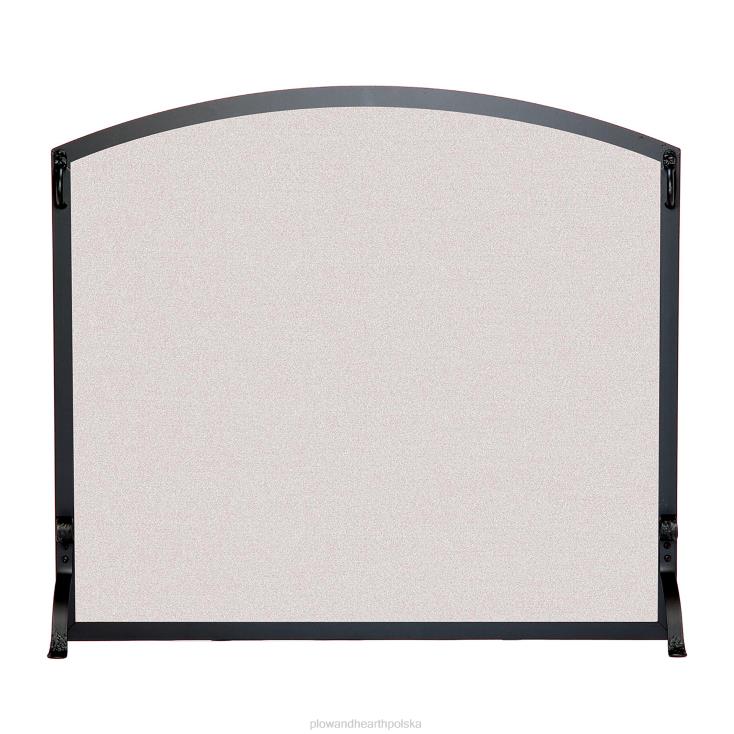 Plow & Hearth duża, niestandardowa płaska osłona z łukowatym blatem – od 2301 do 2650 cali kwadratowych – czarna 02XR62930 kominek