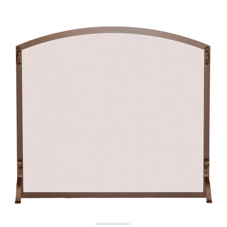 Plow & Hearth duża, niestandardowa płaska osłona z łukowatym blatem – od 2301 do 2650 cali kwadratowych – czarna 02XR62930 kominek