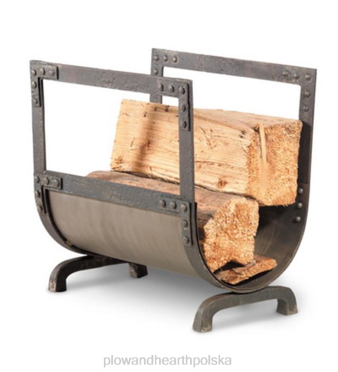 Plow & Hearth kute żelazne ekrany kominkowe ze starego świata, uchwyt na drewno i zestaw narzędzi 02XR62778 kominek