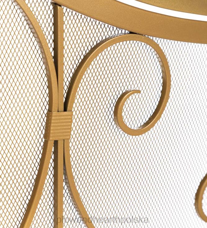 Plow & Hearth mały herb kominkowy z drzwiczkami - miedź 02XR63192 kominek