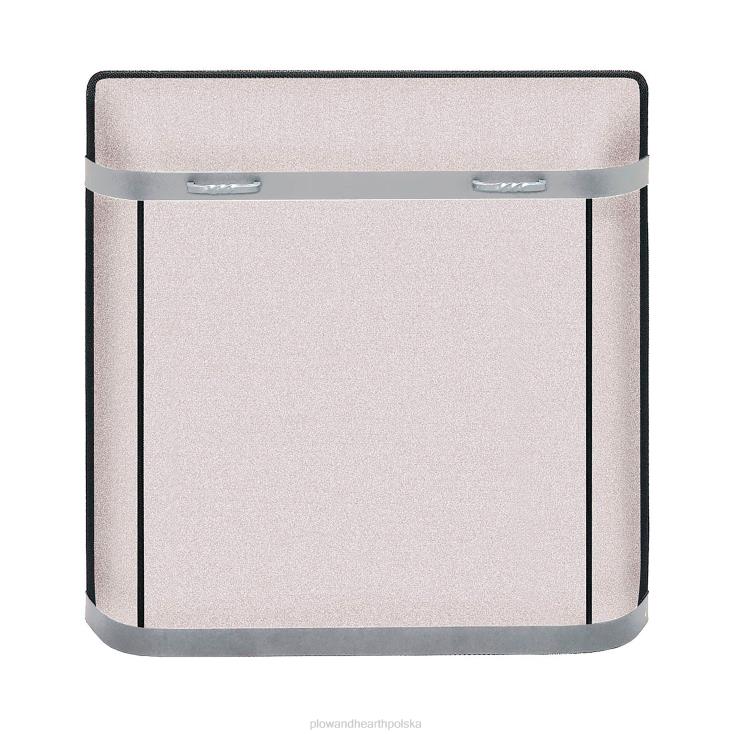 Plow & Hearth Średnia, niestandardowa osłona przeciwiskrowa z serii żelaznej - od 1501 do 2300 cali kwadratowych - czarna 02XR62917 kominek