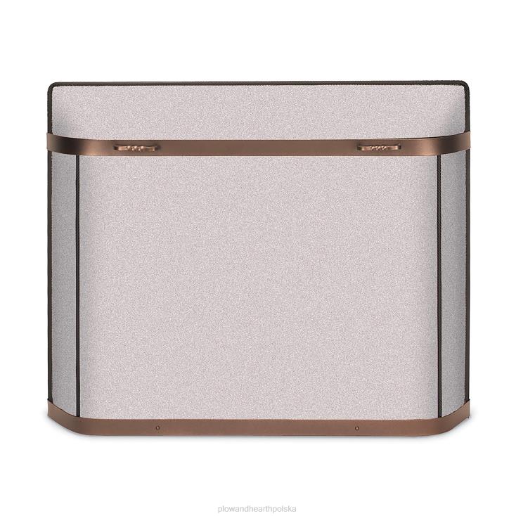 Plow & Hearth Średnia, niestandardowa osłona przeciwiskrowa z serii żelaznej - od 1501 do 2300 cali kwadratowych - czarna 02XR62917 kominek