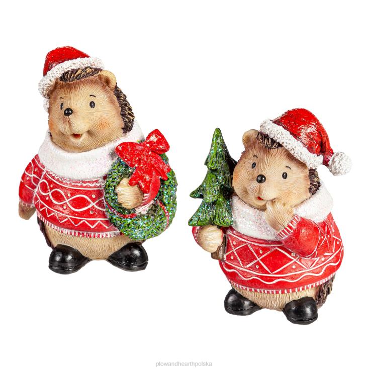 Plow & Hearth wakacyjni leśni przyjaciele, zestaw 2 szt 02XR62822 kominek