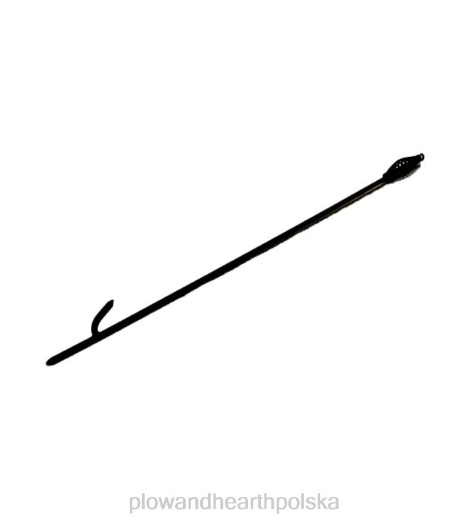 Plow & Hearth Pogrzebacz kominkowy z uchwytem spiralnym - czarny 02XR62787 kominek