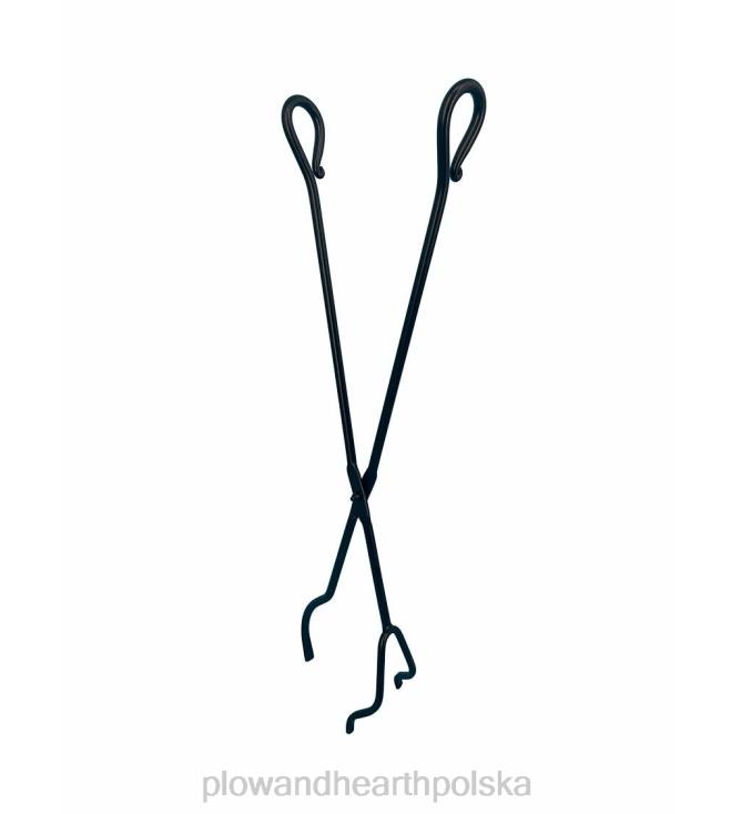 Plow & Hearth szczypce kominkowe z kutego żelaza 02XR62767 kominek