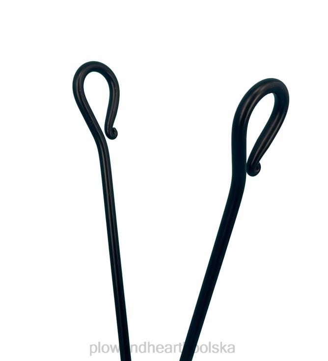 Plow & Hearth szczypce kominkowe z kutego żelaza 02XR62767 kominek