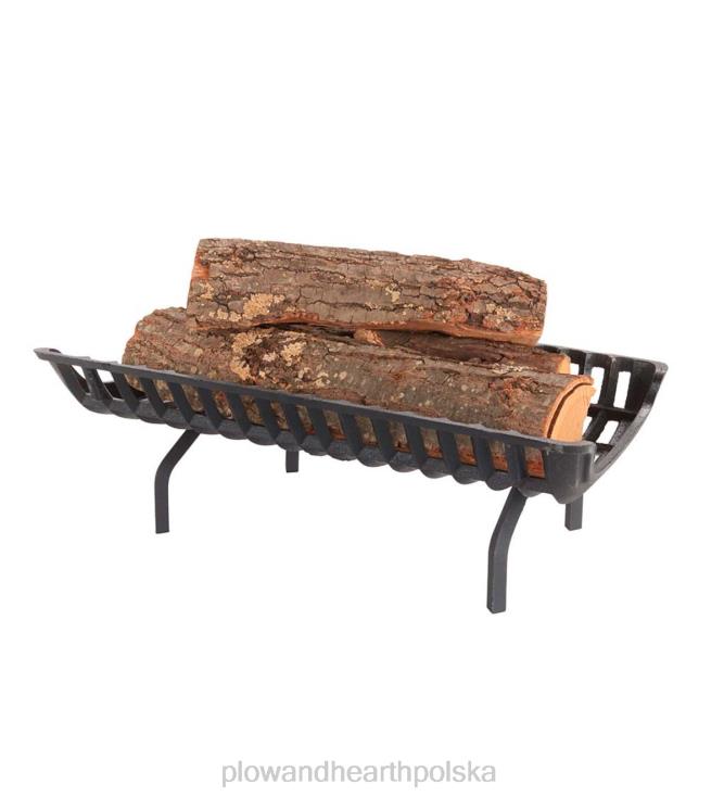 Plow & Hearth Żeliwny kosz samozasilający ruszt kominkowy 02XR62811 kominek