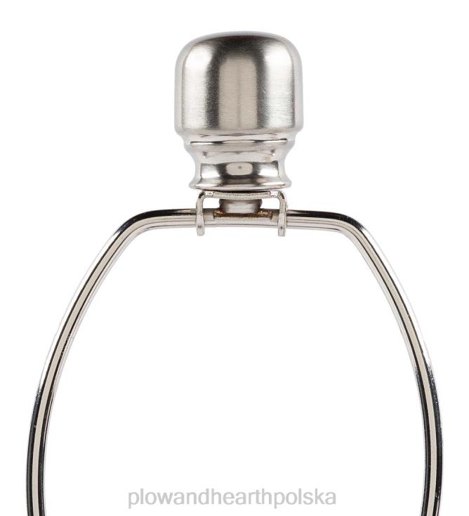 Plow & Hearth Lampa stołowa z teksturowanego szkła bąbelkowego z beżowym lnianym abażurem 02XR62131 meble