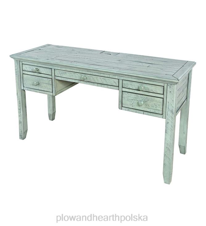 Plow & Hearth Biurko Chelsea Power Station z portami USB i gniazdkami elektrycznymi - scrimshaw whitewash 02XR62121 meble