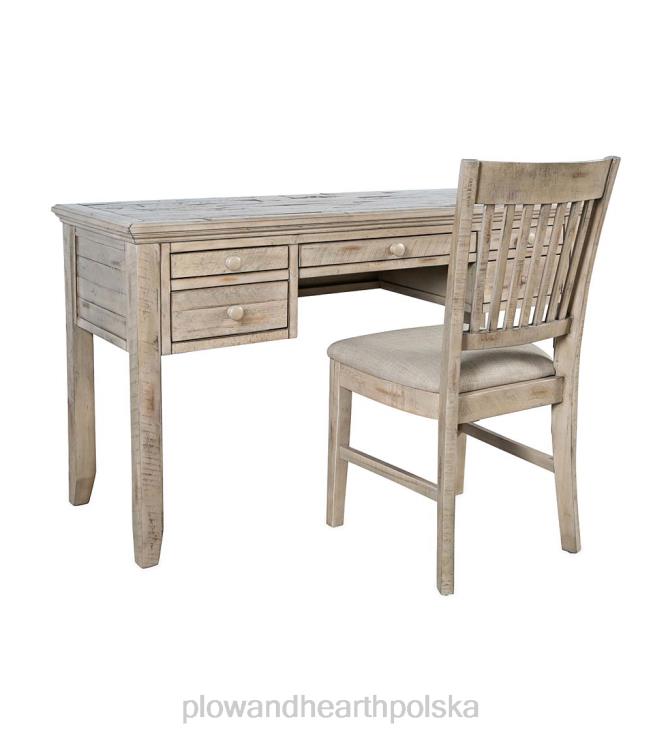 Plow & Hearth Biurko Chelsea Power Station z portami USB i gniazdkami elektrycznymi - scrimshaw whitewash 02XR62121 meble