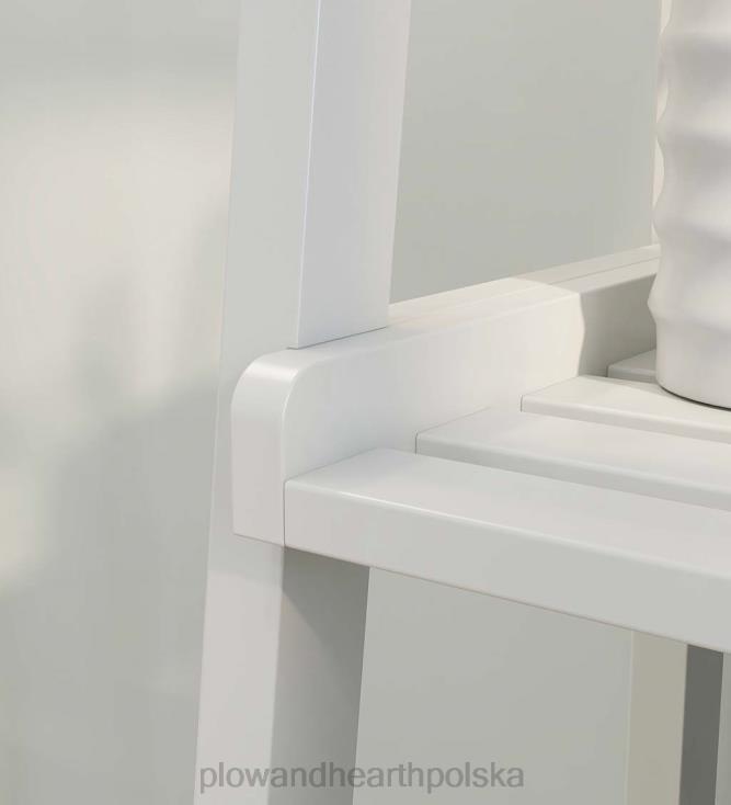 Plow & Hearth Farmhouse 4-poziomowa drewniana półka na drabinę - biała 02XR62119 meble