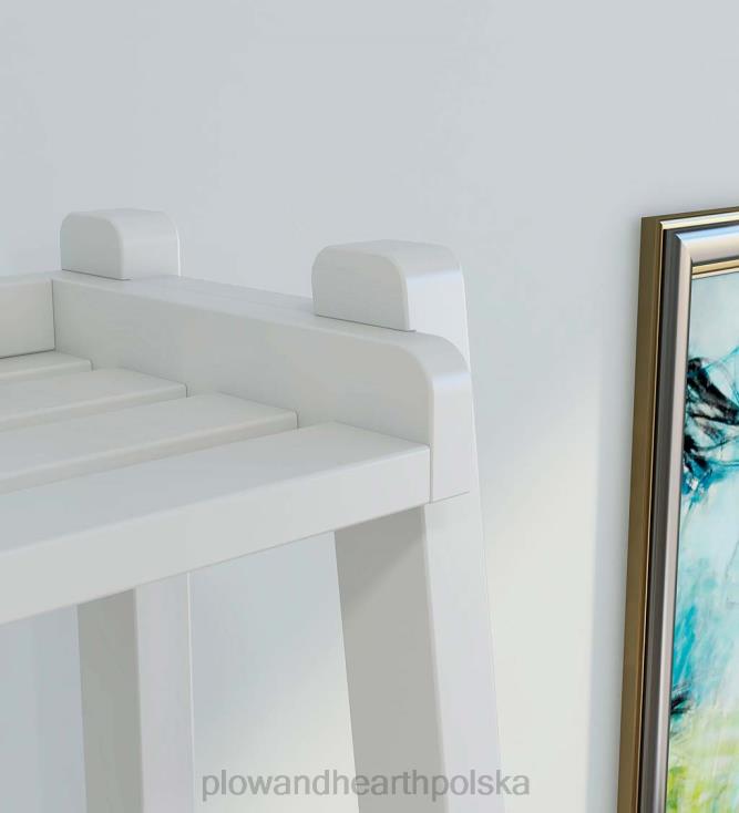 Plow & Hearth Farmhouse 4-poziomowa drewniana półka na drabinę - biała 02XR62119 meble