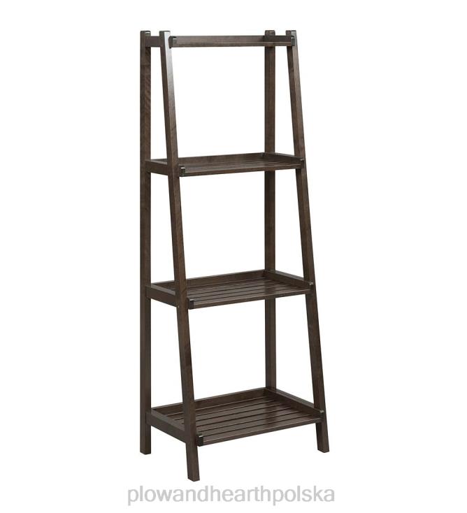 Plow & Hearth Farmhouse 4-poziomowa drewniana półka na drabinę - biała 02XR62119 meble