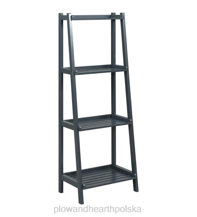 Plow & Hearth Farmhouse 4-poziomowa drewniana półka na drabinę - biała 02XR62119 meble