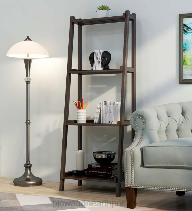 Plow & Hearth Farmhouse 4-poziomowa drewniana półka na drabinę - biała 02XR62119 meble