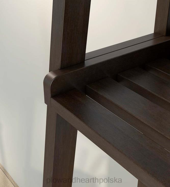 Plow & Hearth Farmhouse 4-poziomowa drewniana półka na drabinę - biała 02XR62119 meble