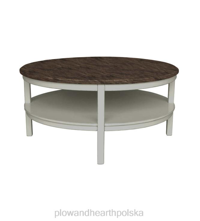 Plow & Hearth Kolekcja gospodarstw rolnych laurel ridge holden okrągły stół - kakao 02XR62112 meble