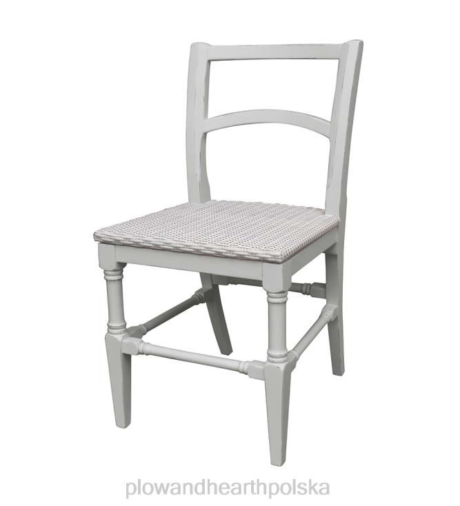 Plow & Hearth Kolekcja Laurel Ridge Farmhouse Krzesło boczne z drewna siana - kakao 02XR62107 meble