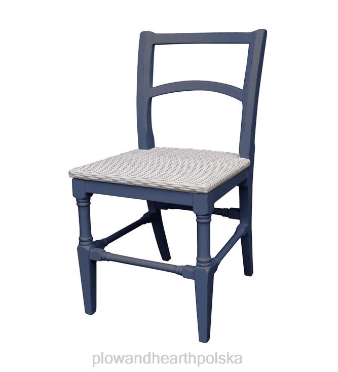 Plow & Hearth Kolekcja Laurel Ridge Farmhouse Krzesło boczne z drewna siana - kakao 02XR62107 meble